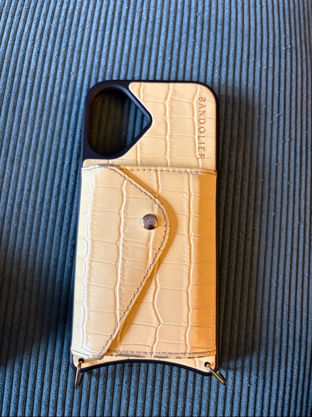 Lily Bandolier Butter Yellow Crocodile Case iPhone 16
